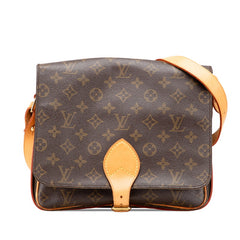 ルイ ヴィトン モノグラム カルトシエールGM ショルダーバッグ M51252 ブラウン PVC レザー レディース LOUIS VUITTON 【中古】