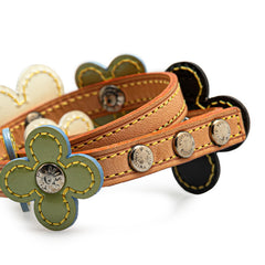 ルイ ヴィトン フラワー レキシントン チョーカー ブレスレット M92550 マルチカラー レザー パテントレザー レディース LOUIS VUITTON 【中古】