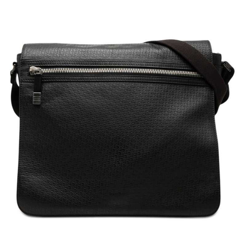 ディオール ディオール オム ショルダーバッグ メッセンジャーバッグ ブラック レザー メンズ Dior 【中古】