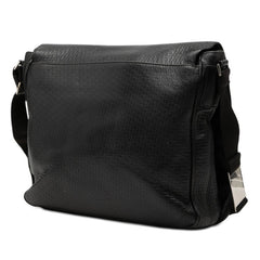 ディオール ディオール オム ショルダーバッグ メッセンジャーバッグ ブラック レザー メンズ Dior 【中古】
