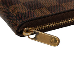 ルイ ヴィトン ダミエ ジッピー コインパース コインケース 小銭入れ N63070 ブラウン PVC レディース LOUIS VUITTON 【中古】
