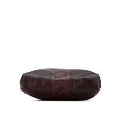 グッチ グッチシマ トートバッグ 145777 ブラウン レザー レディース GUCCI 【中古】