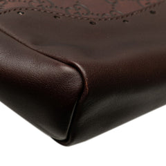 グッチ グッチシマ トートバッグ 145777 ブラウン レザー レディース GUCCI 【中古】