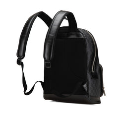 グッチ GGスプリーム リュック バックパック 704017 ブラック PVC レザー メンズ GUCCI 【中古】