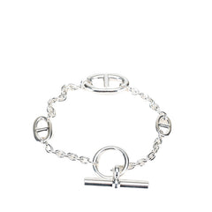 エルメス シェーヌダンクル ファランドール ブレスレット SV925 シルバー メンズ HERMES 【中古】