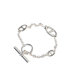 エルメス シェーヌダンクル ファランドール ブレスレット SV925 シルバー メンズ HERMES 【中古】