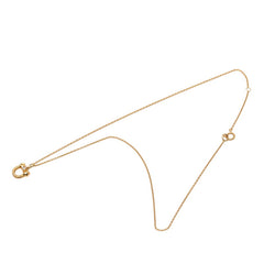 ディオール チェーン ペンダント ネックレス 750 メッキ K18YG イエローゴールド ダイヤモンド レディース Dior 【中古】