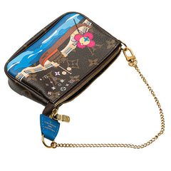 ルイ ヴィトン モノグラム ヴィヴィエンヌ ミニポシェットアクセソワール ポシェット M68489 ブラウン マルチカラー PVC レザー レディース LOUIS VUITTON 【中古】