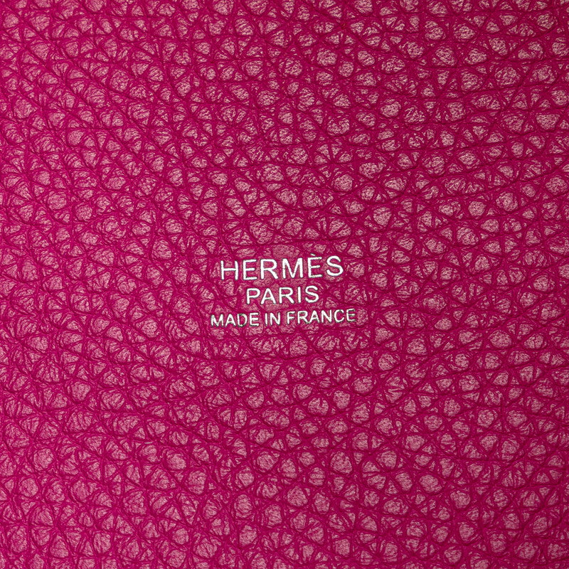 エルメス ピコタンロックPM ハンドバッグ マグノリア ピンク シルバー金具 トリヨンクレマンス レディース HERMES 【中古】