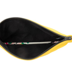 エルメス トゥルース フラット ネオバンMM ポーチ クラッチバッグ セカンドバッグ イエロー ポリアミド レディース HERMES 中古
