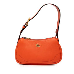 グッチ GGマーモント アフロディーテ ハンドバッグ ワンショルダーバッグ 739076 オレンジ レザー レディース GUCCI 【中古】