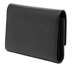 ルイ ヴィトン ポルトフォイユ カプシーヌ コンパクト スタッズ 三つ折り財布 M62765 ブラック レザー レディース LOUIS VUITTON 【中古】