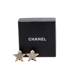 シャネル ココマーク スターモチーフ イヤリング 01P刻印 ブラック ゴールド メッキ レディース CHANEL 【中古】
