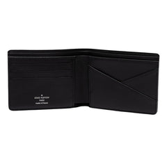 ルイ ヴィトン ダミエ グラフィット ポルトフォイユ ミュルティプル 二つ折り財布 札入れ M62663 ブラック PVC レザー メンズ LOUIS VUITTON 中古