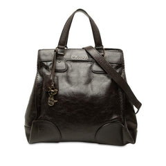 セリーヌ ハンドバッグ ショルダーバッグ 2WAY ブラウン レザー レディース CELINE 中古