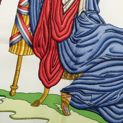 エルメス カレ90 République Française Liberté Égalité Fraternité 1789 フランス革命を記念して スカーフ ブルー マルチカラー シルク レディース HERMES 中古