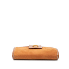 グッチ がま口 コインケース ブラウン レザー レディース GUCCI 【中古】