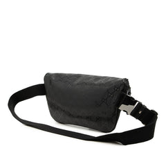 グッチ GGインプリメ ウエストバッグ ボディバッグ 233269 ブラック PVC メンズ GUCCI 中古