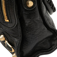 バレンシアガ ジャイアント ミニシティ ハンドバッグ ショルダーバッグ 2WAY 309544 ブラック レザー レディース BALENCIAGA 【中古】