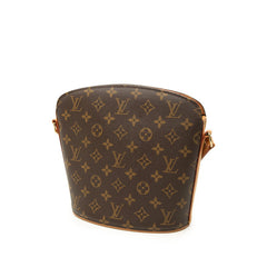 ルイ ヴィトン モノグラム ドルーオ 斜め掛け ショルダーバッグ M51290 ブラウン PVC レザー レディース LOUIS VUITTON 中古