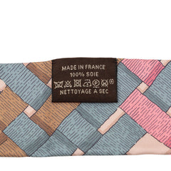 エルメス ツイリー Mors a jouets chemise 馬術 シュミーズ スカーフ ブラウン ピンク シルク レディース HERMES 【中古】