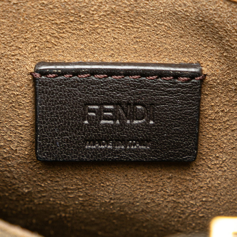 フェンディ ズッカ ショルダーバッグ ハンドバッグ 2WAY 8BS051 ブラウン キャンバス レザー レディース FENDI 【中古】