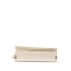 サンローラン 斜め掛け ショルダーバッグ サッチェル 532561 ホワイト レザー レディース SAINT LAURENT 【中古】