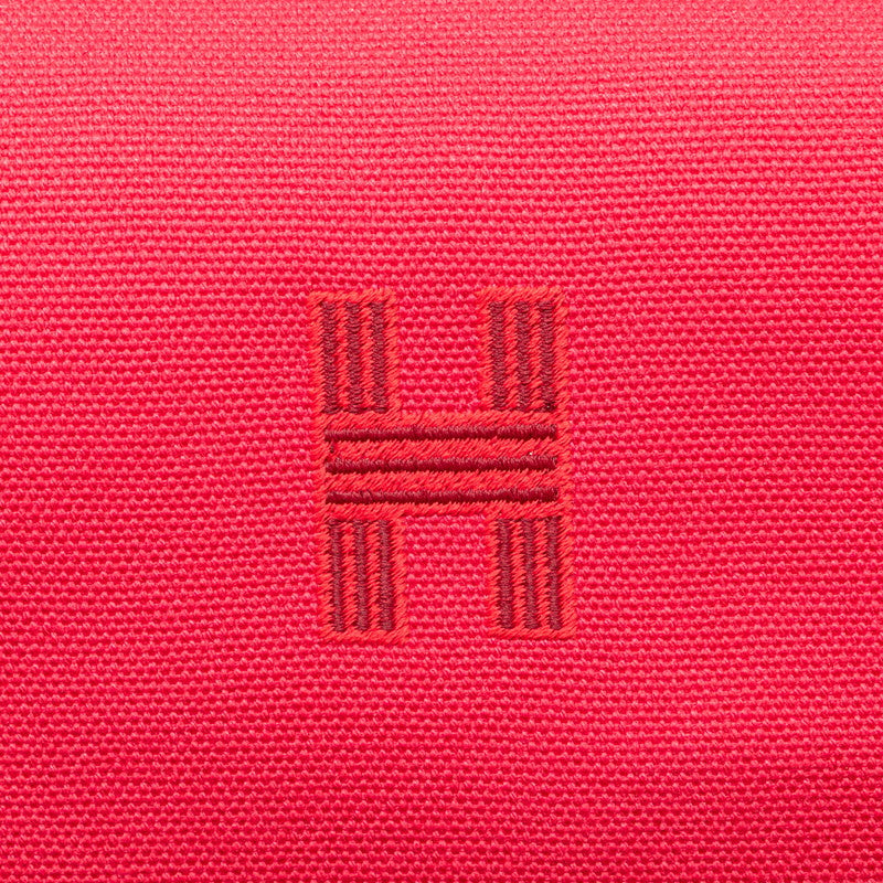 エルメス ブリッドアブラックGM ハンドバッグ ハイビスカス ピンク系 キャンバス レディース HERMES 【中古】