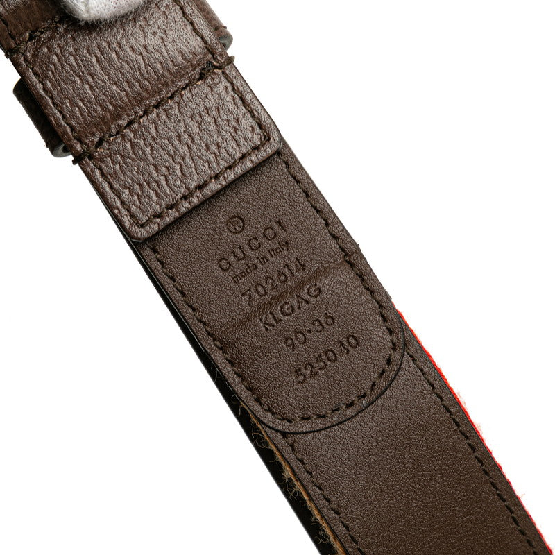 グッチ GGスプリーム ブロンディ ボディバッグ ウエストバッグ 702614 ブラウン PVC レザー レディース GUCCI 【中古】