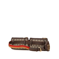 グッチ GGスプリーム ブロンディ ボディバッグ ウエストバッグ 702614 ブラウン PVC レザー レディース GUCCI 【中古】