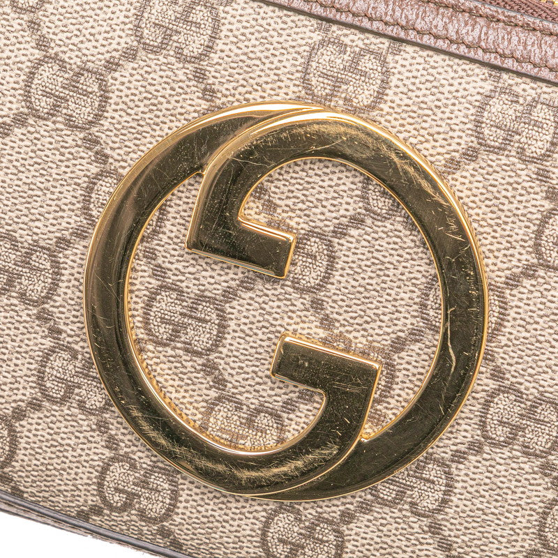 グッチ GGスプリーム ブロンディ ボディバッグ ウエストバッグ 702614 ブラウン PVC レザー レディース GUCCI 【中古】