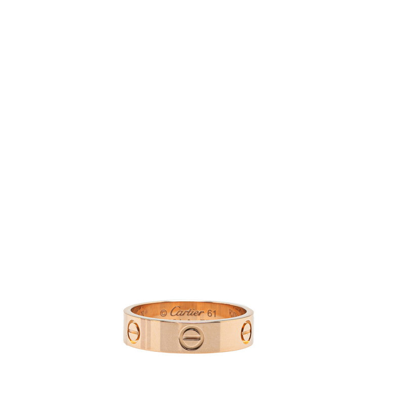 カルティエ ラブリング リング 指輪 #61 K18PG ピンクゴールド メンズ CARTIER 【中古】