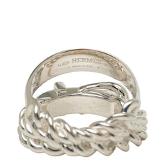 エルメス ブックルセリエ インフレキシブル リングGM リング 指輪 #52 SV925 シルバー レディース HERMES 中古
