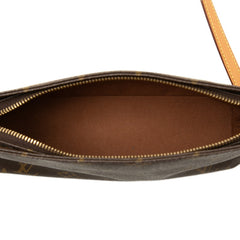 ルイ ヴィトン モノグラム トロター 斜め掛け ショルダーバッグ M51240 ブラウン PVC レザー レディース LOUIS VUITTON 中古
