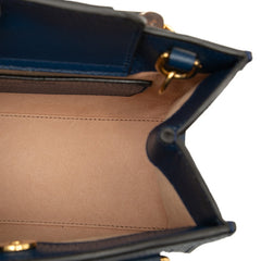グッチ バンブー ダイアナ ミニトート ハンドバッグ ショルダーバッグ 2WAY 702732 ブルー イエロー レザー レディース GUCCI 【中古】
