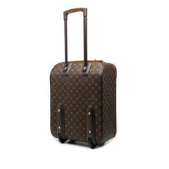ルイ ヴィトン モノグラム ペガス45 キャリーバッグ トラベルバッグ 旅行カバン M23293 ブラウン PVC レザー レディース LOUIS VUITTON 【中古】