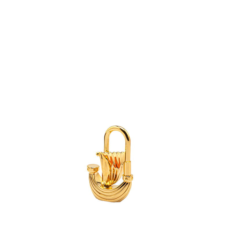 エルメス パリの空気 パリの風 帆船 ヨット カデナ チャーム ゴールド メッキ レディース HERMES 【中古】