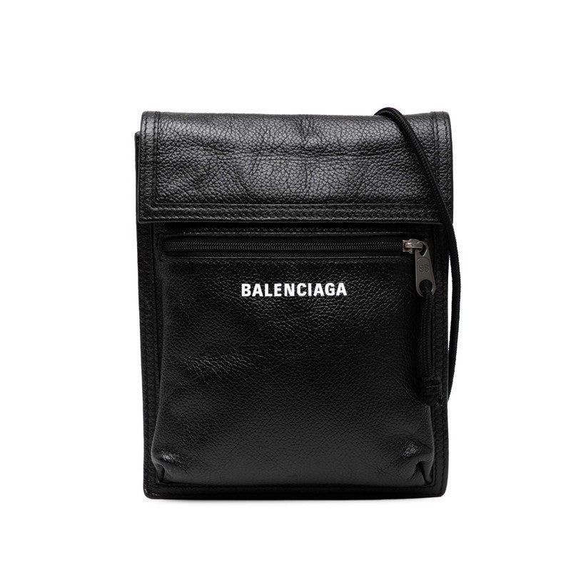 バレンシアガ EXPLORER エクスプローラー スモールポーチ ショルダーバッグ 532298 ブラック レザー メンズ BALENCIAGA 【中古】