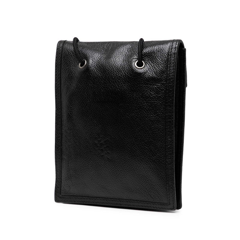 バレンシアガ EXPLORER エクスプローラー スモールポーチ ショルダーバッグ 532298 ブラック レザー メンズ BALENCIAGA 【中古】