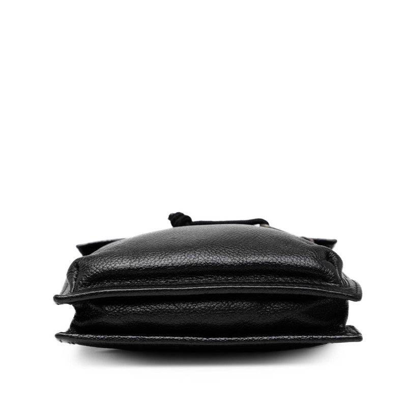 バレンシアガ EXPLORER エクスプローラー スモールポーチ ショルダーバッグ 532298 ブラック レザー メンズ BALENCIAGA 【中古】