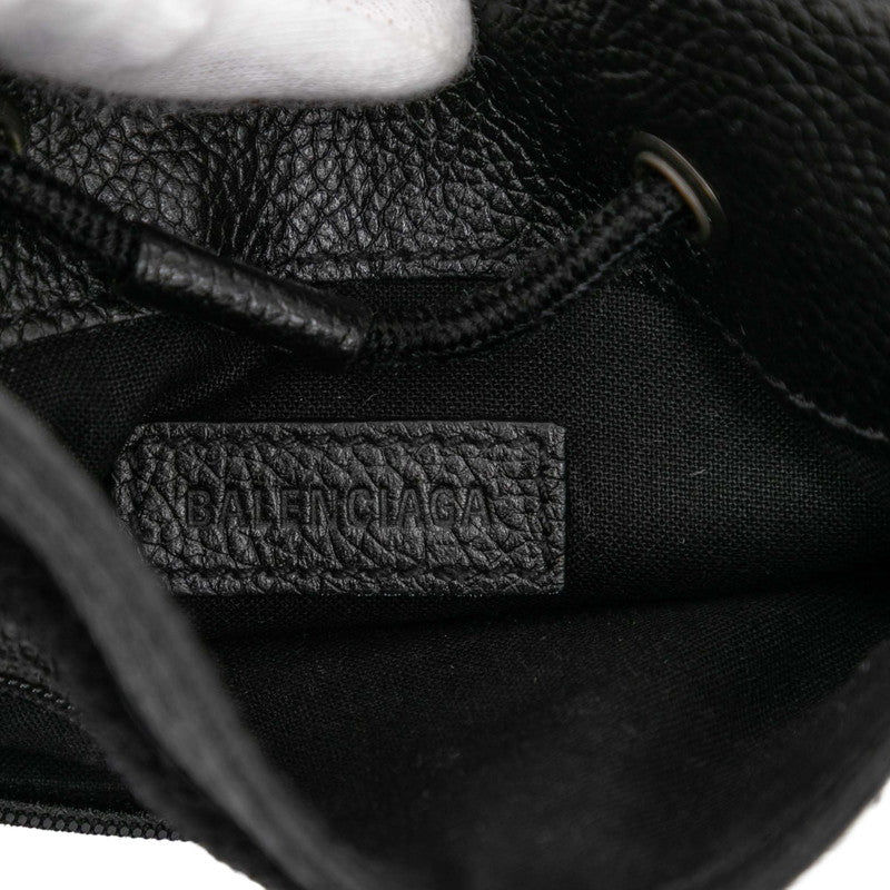 バレンシアガ EXPLORER エクスプローラー スモールポーチ ショルダーバッグ 532298 ブラック レザー メンズ BALENCIAGA 【中古】