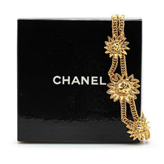 シャネル ライオン モチーフ チョーカー ネックレス ダブルチェーン ゴールド メッキ レディース CHANEL 【中古】