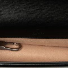 グッチ ディオニュソス チェーン 斜め掛け ショルダーバッグ 476432 ブラック ホワイト イエロー レザー レディース GUCCI 【中古】