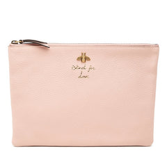 グッチ アニマリエ ビー クラッチバッグ セカンドバッグ 460187 ピンク レザー レディース GUCCI 【中古】