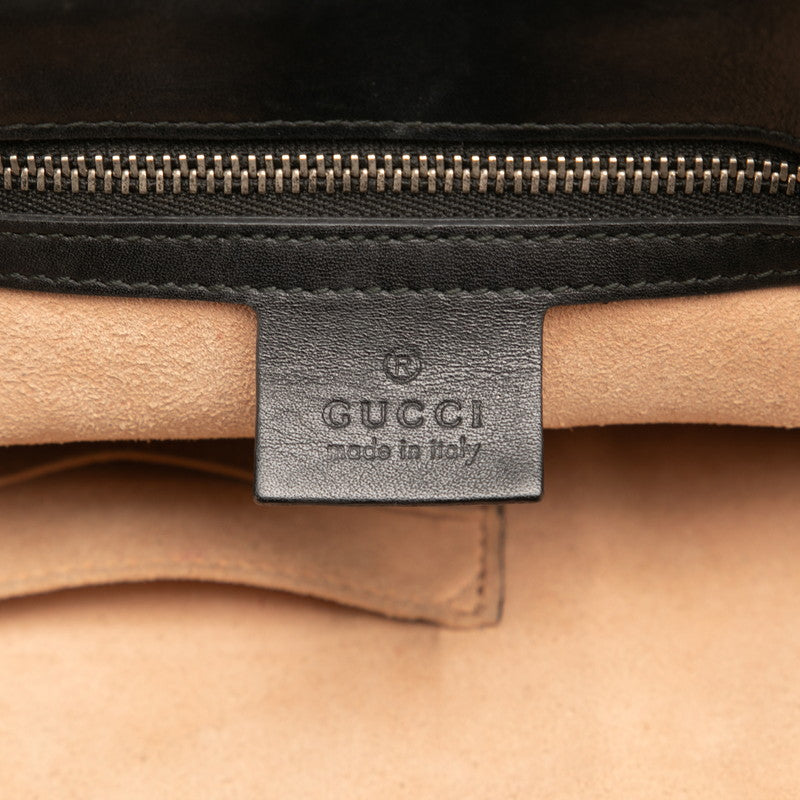 グッチ シェリーライン ディオニュソス ハンドバッグ ショルダーバッグ 2WAY 444167 ブラック レザー レディース GUCCI 【中古】