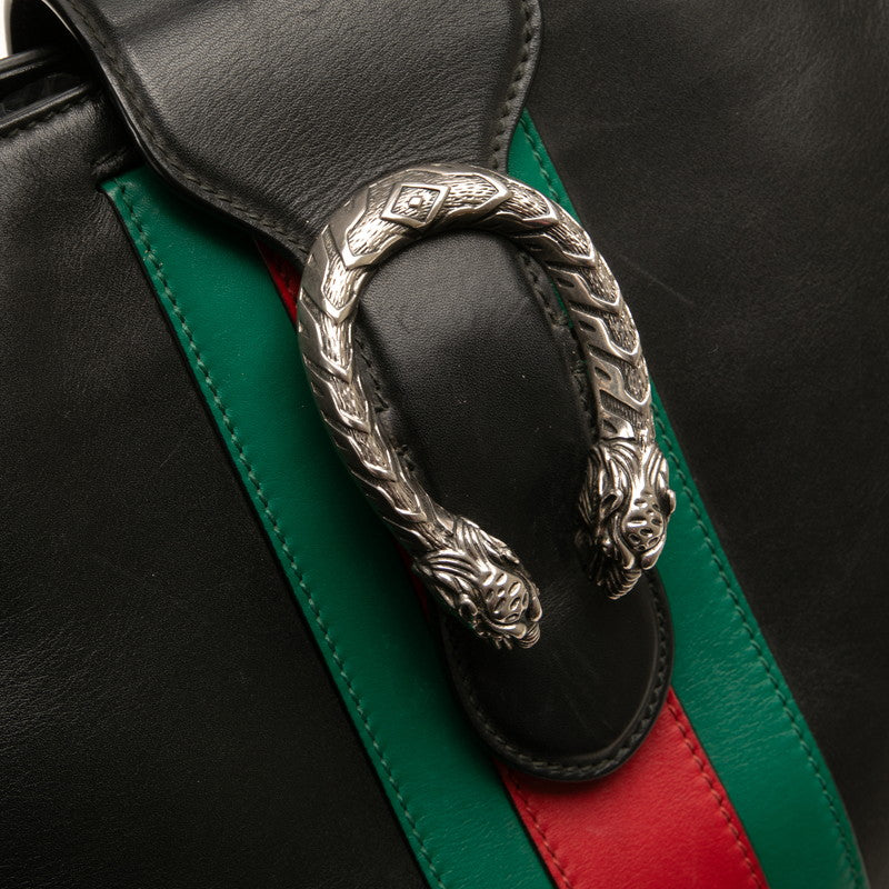 グッチ シェリーライン ディオニュソス ハンドバッグ ショルダーバッグ 2WAY 444167 ブラック レザー レディース GUCCI 【中古】