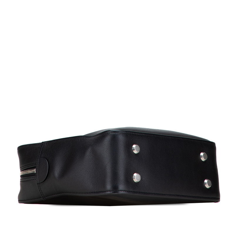 バレンシアガ トライアングル ダッフル ハンドバッグ ショルダーバッグ 2WAY 476975 ブラック レザー レディース BALENCIAGA 【中古】