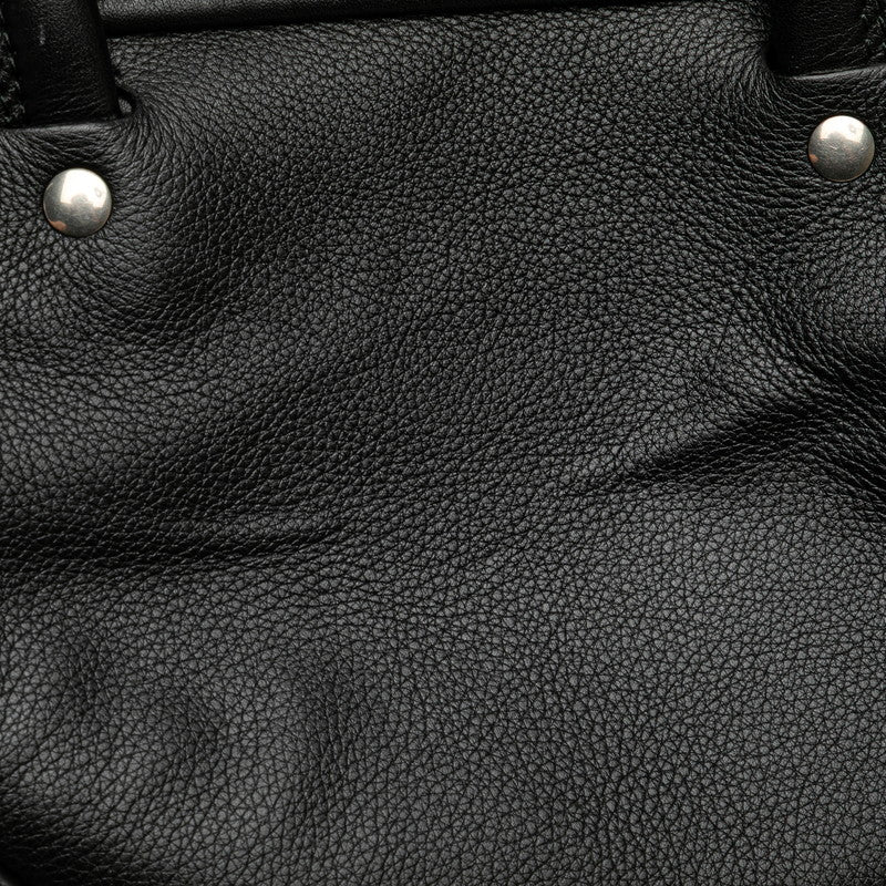 バレンシアガ トライアングル ダッフル ハンドバッグ ショルダーバッグ 2WAY 476975 ブラック レザー レディース BALENCIAGA 【中古】