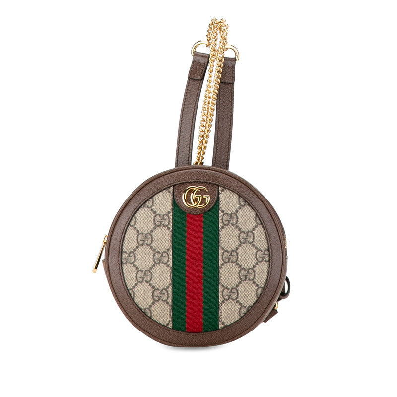グッチ GGスプリーム オフィディア リュック バックパック 598661 ベージュ ブラウン PVC レザー レディース GUCCI 【中古】