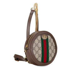 グッチ GGスプリーム オフィディア リュック バックパック 598661 ベージュ ブラウン PVC レザー レディース GUCCI 【中古】